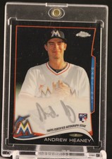 2014 Topps Chrome ANDREW HEANEY /25 AUTO Rookie BLACK Refractor AUTOGRAPH Angels