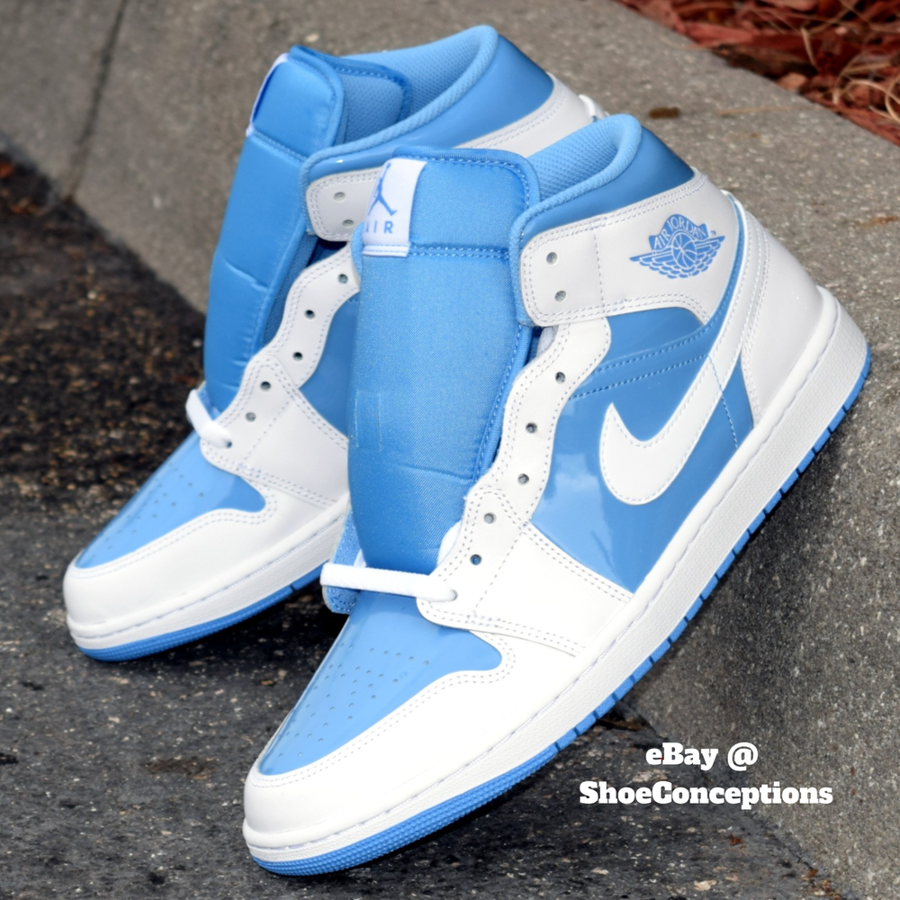 Nike Air Jordan 1 Mid SE Shoes White Legend Blue FZ2142-114 Men's & GS Sizes NEW