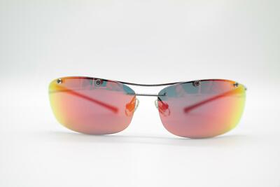 Vintage Aston Martin AM S11 Silver Black Half Rim Sunglasses NOS