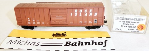 R.I. 35222 50' Rib Box Car Single Door Micro Trains Line 25430 N 1:160 J114 å | Zustand: Gebraucht