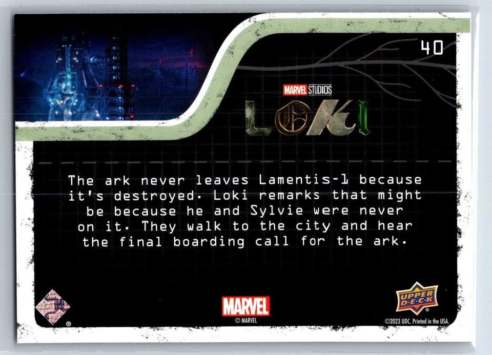 2023 Upper Deck Marvel Loki Season 1 That's Our Ride #40 | eBay
