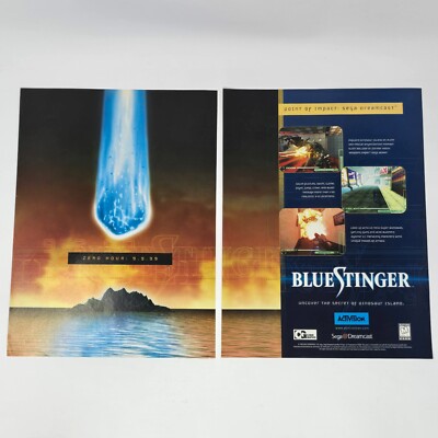Blue Stinger Sega Dreamcast Zero Hour Print Ad/Poster Promo Art