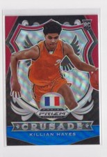 2020-21 Panini Prizm Draft Picks Red Blue Crusade #92 Killian Hayes RC France 
