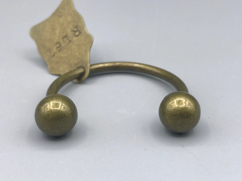 Polo Ralph Lauren Barra de Latón RL67 Etiqueta Placa Llavero Llavero Nuevo Sin Etiquetas Foto 3 de 4