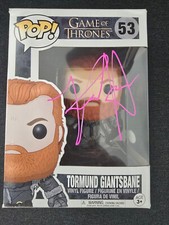 KRYSTOFER HIVJU podpisany autograf osobiście FUNKO POP GOT TORMUND ACOA