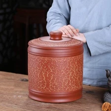 Purple Clay Tea Can Large Nine-cake Storage Tea Can Sealed Puer Storage Tank Box