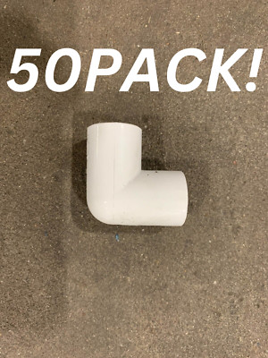 Überlauf 21,5 mm Rohrverschraubung 90 BOGEN / Achsschenkel 50er PACK WEISS