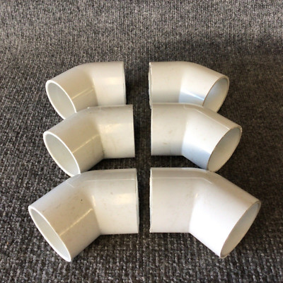 Lot Of 6 Spears 417-020 2'' 45 Deg Sch 40 PVC Pipe Elbow Socket New