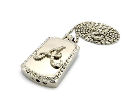 New 'A' Dog Tag Cigarette Lighter Pendant &36