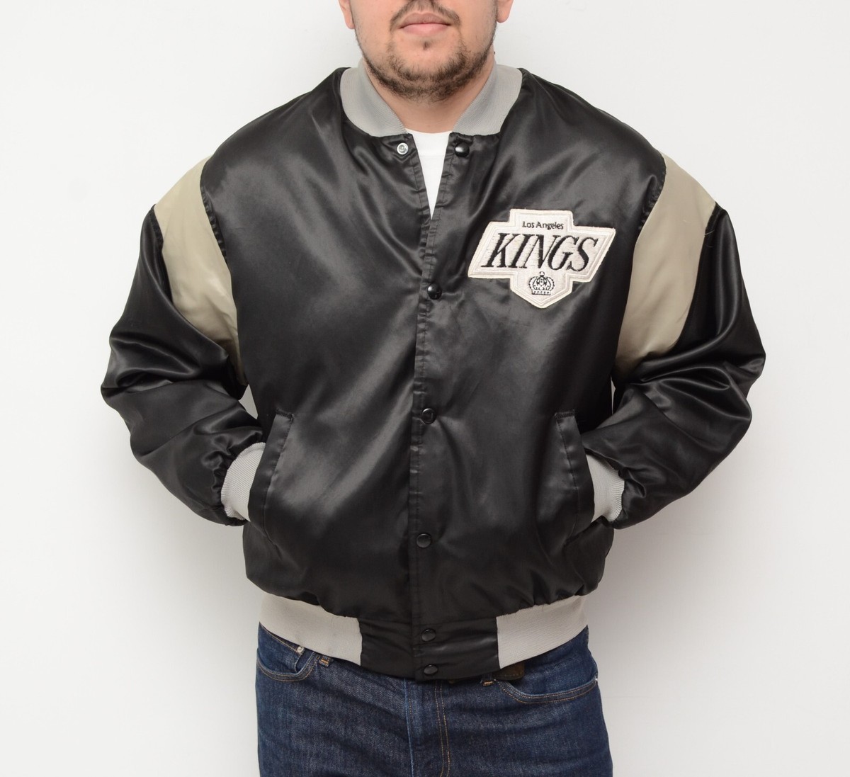 ジャケット・アウター 90's CHALKLINE Los Angeles KINGS jacket Rare 80s / 90s Los Angeles KINGS Jacket by Chalk Line / NHL