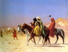 high quality oil painting handpainted on canvas "Arabs Crossing the Desert"