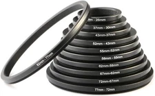 Ultimaxx Step Down / Step Up Ring Adapter for Camera Lens Filters