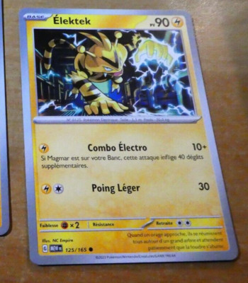 Pokemon 151 Karte Karte Elektk 125/165 Mew Fr Sehr guter Zustand JCC NM 2023