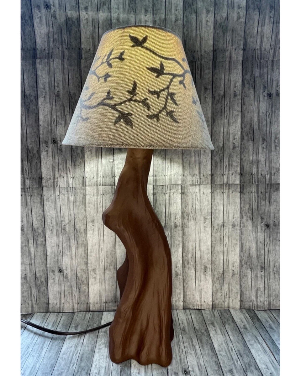 Tree trunk lamp base deals