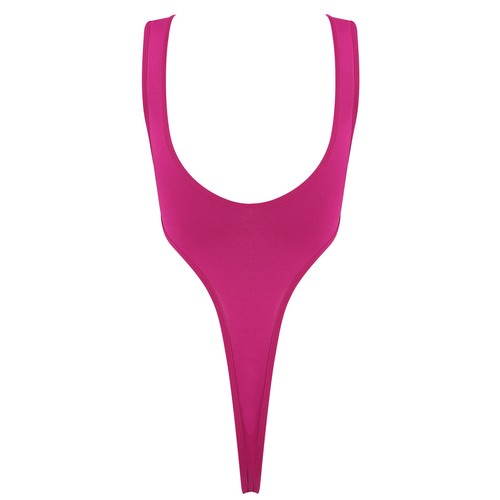 Damen Body durchsichtig Stringbody Bikini Rückenfrei High-Cut Bodysuit Badeanzug - Bild 57 von 137