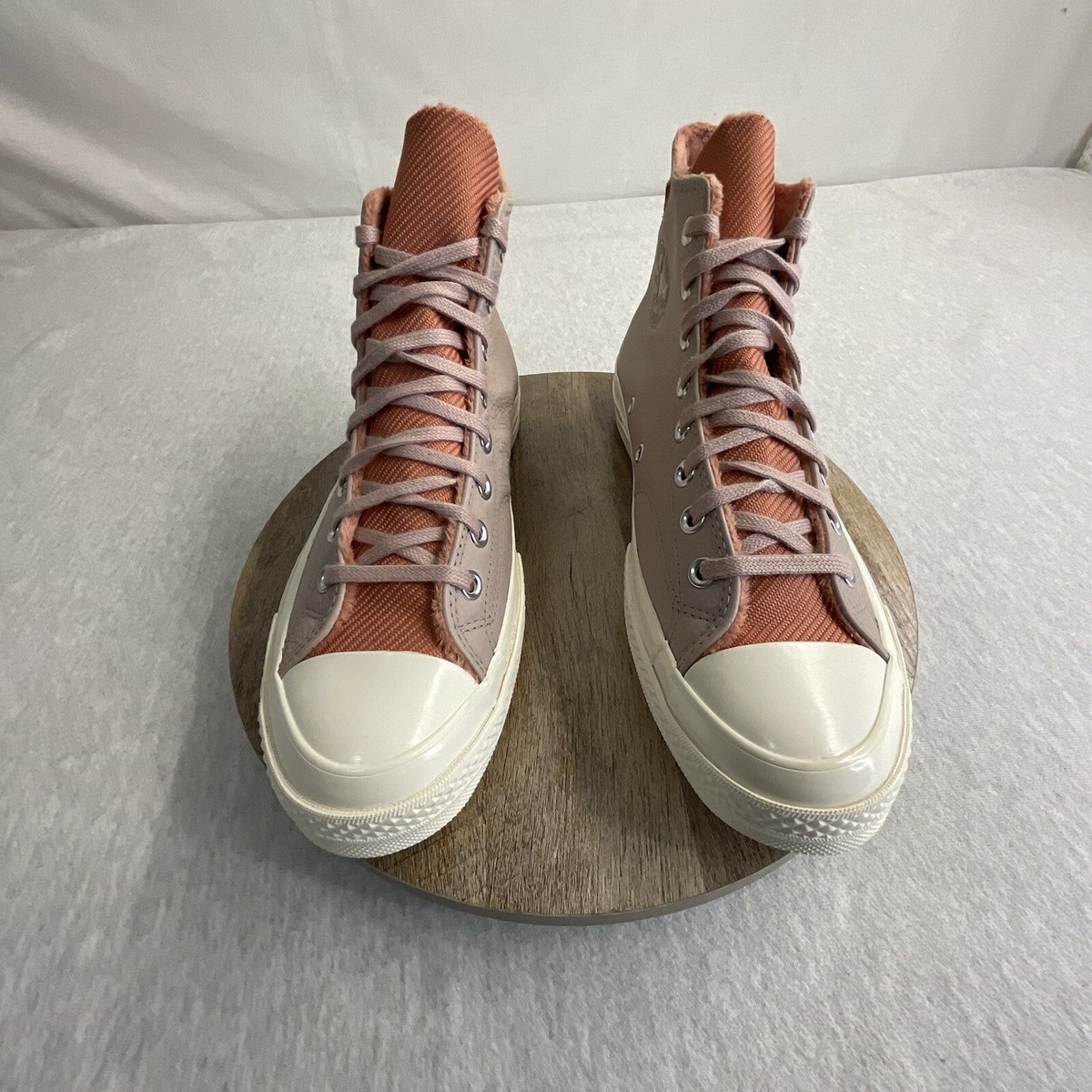 Converse Chuck 70 Premium High Top Leather, Grey, Fur Lined Men\'s 9/Women\'s 11 converse grey leather products for sale | eBay main image 4