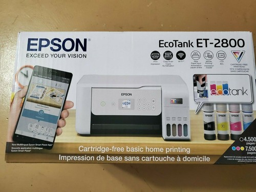 Neu Epson EcoTank ET-2800 WLAN Farb-All-in-One Supertank Drucker weiß