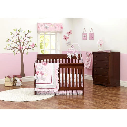 Just Born Antique Chic 7-Piece Crib Bedding Set 28 x 52-inch Crib Mattresses