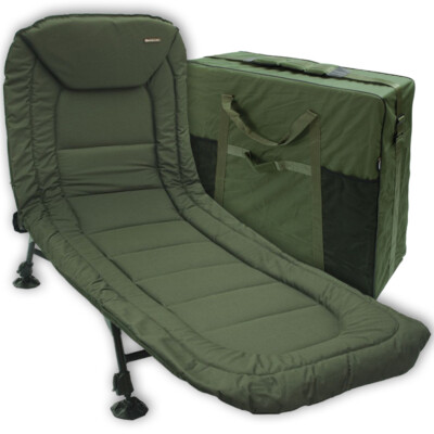 Fishing Bedchair Adjustable Reclining Leg Bed Chair Large Carp