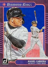 MIGUEL CABRERA PANINI DONRUSS BASEBALL DIAMOND KINGS  HOLO #10 2021  bb21