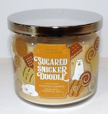 WONDERFUL BATH BODY WORKS SUGARED SNICKERDOODLE 3-WICK 14.5 OZ CANDLE