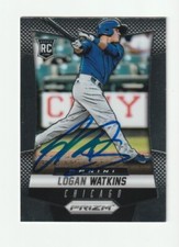 Logan Watkins Signed 2014 Panini Prizm Card #191 Auto Chicago Cubs Autograph COA