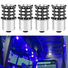 4Pcs Blue Interior LED For Freightliner Cascadia 2008-2017 Sleeper Cab Light