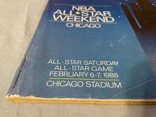 Official NBA ALL-STAR WEEKEND Chicago February 1988 Program Jordan Jabbar Thomas - Picture 2 of 11