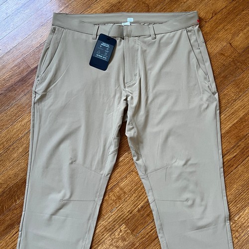 Pantalones Fabletics Hombre 38x30 Beige El Único Pantalón Calce Ajustado Rendimiento Elastizado Golf - Imagen 9 de 18