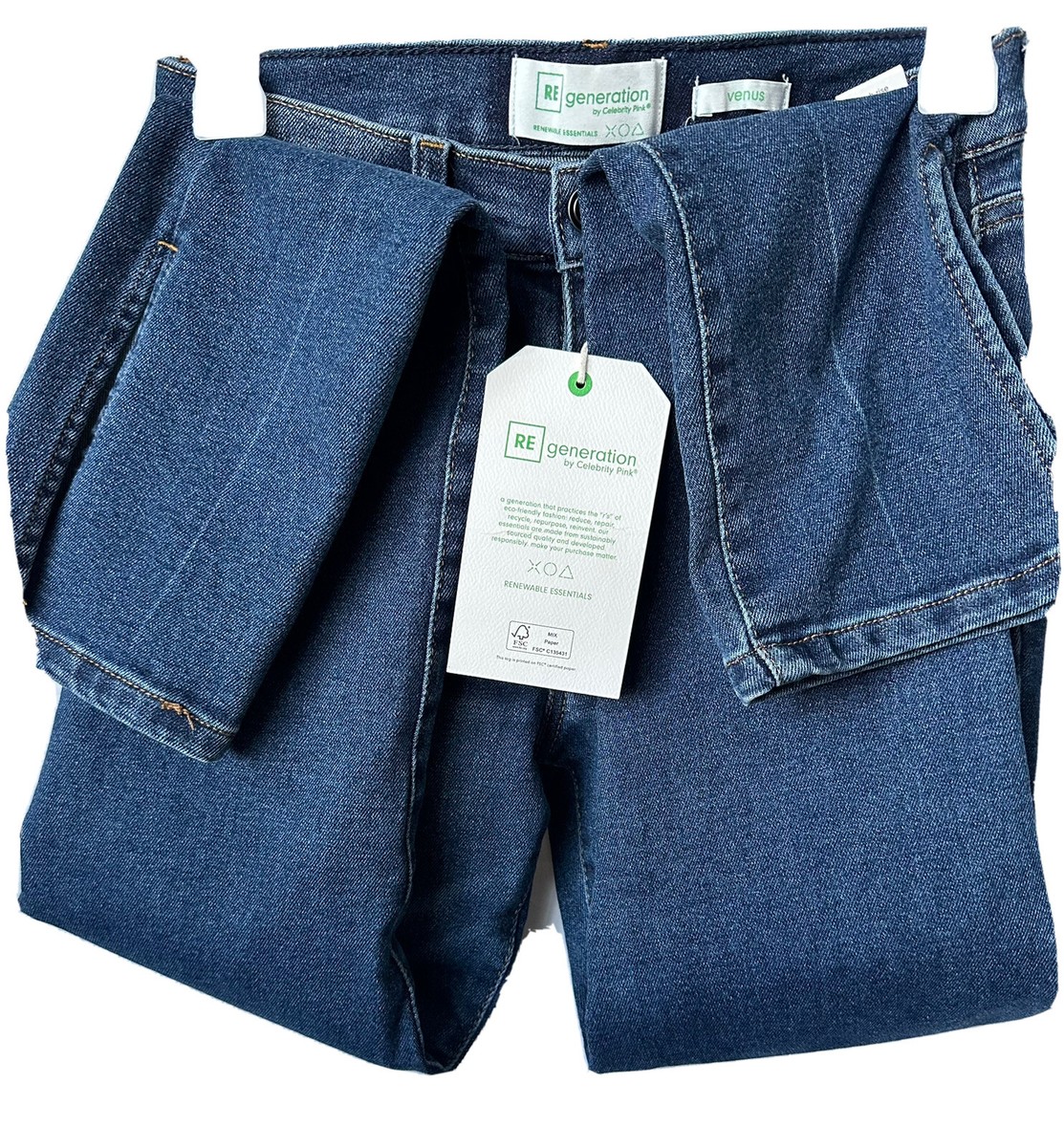 Re Generation By Celebrity Pink Jeans Size 3/26 ANKLE SKINNY DARK