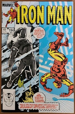 Iron Man #194 (1985) 1st Cameo of Scourge, Direct Edition 