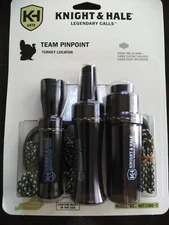 NEW Knight & Hale TEAM PINPOINT Turkey Call KHT1680-T  3-PACK CROW OWL HAWK