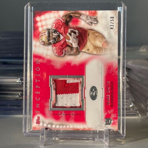 2015 Topps Inception Rookie Red 43/50 Mike Davis #RP-MD Two Color Patch - Picture 1 of 2