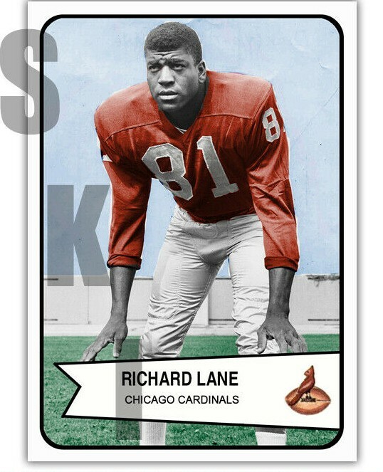 1954 STCC #129 Dick Lane Bowman Chicago Cardinals Rams Lions