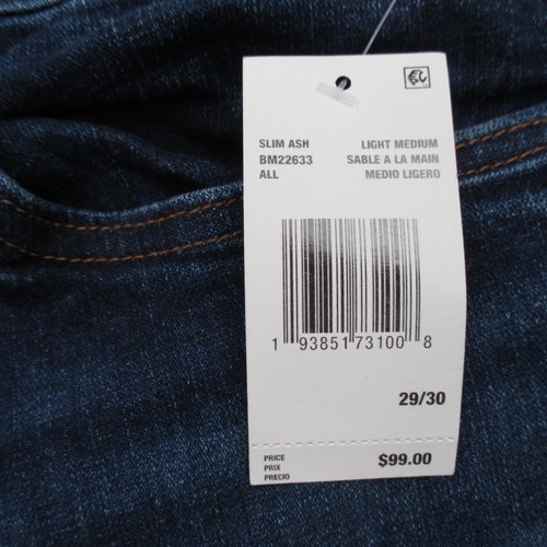 Buffalo David Bitton Jeans Mens 29x30 Slim Fit Ash Stretch Denim Medium Wash - Picture 7 of 22