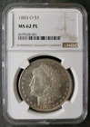 1883 O $1 Morgan Silver Dollar NGC MS62 PL
