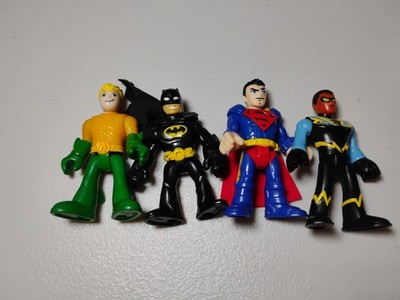F P Imaginext DC Super Friends Lot Batman Superman Aquaman Black Lightning