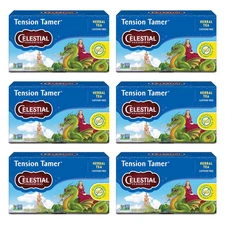 Celestial Seasonings Herbal Tea, Tension Tamer, 20 Count Box (Pack of 6)