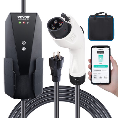 Portable EV Charger EV Car Charging Cable 16Amp Level 1&2 NEMA 6-20P/5-15P