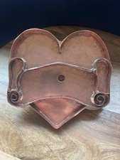 Michael Bonne Copper Cookie Cutter Heart With Scroll