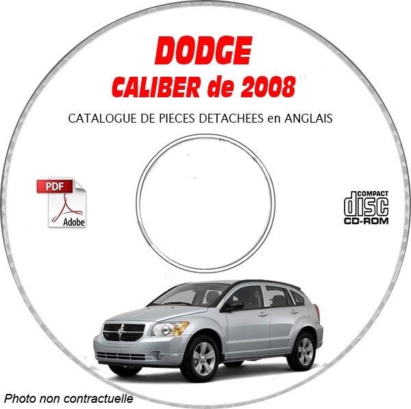 CD-ROM Dodge Caliber 08 pour réparer et trouver vos pièces auto