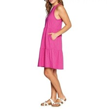 GAP Pink Cotton Tiered Dress