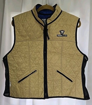 Cooling Vest Techniche Hyperkewl Plus Tan And Black Unisex Size XL/1X NWOT