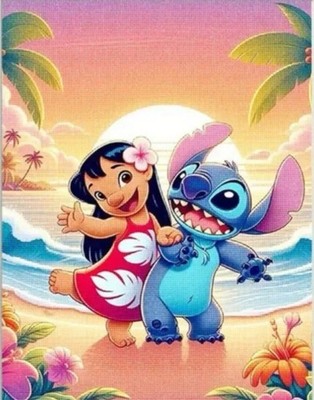 Lilo and Stitch 11Ct gestempelt Kreuzstich Set 40x50cm