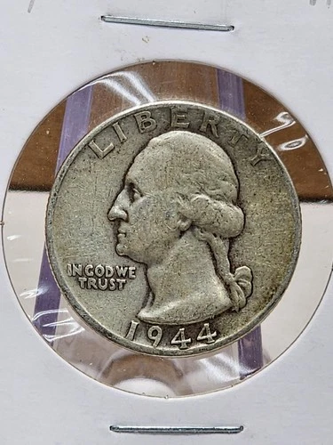 1944-P Washington Quarter Raw Fine