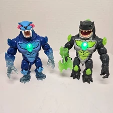Beast Lab Shark & Mr. Beast Lab Cryo Lab Mystery Collector Figure Tiger - Tested