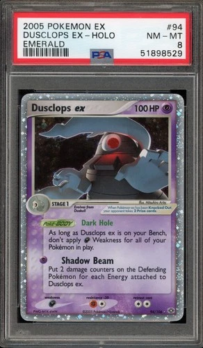 Pokemon Dusclops ex EX Emerald Holo Ultra Rare #94 PSA 8