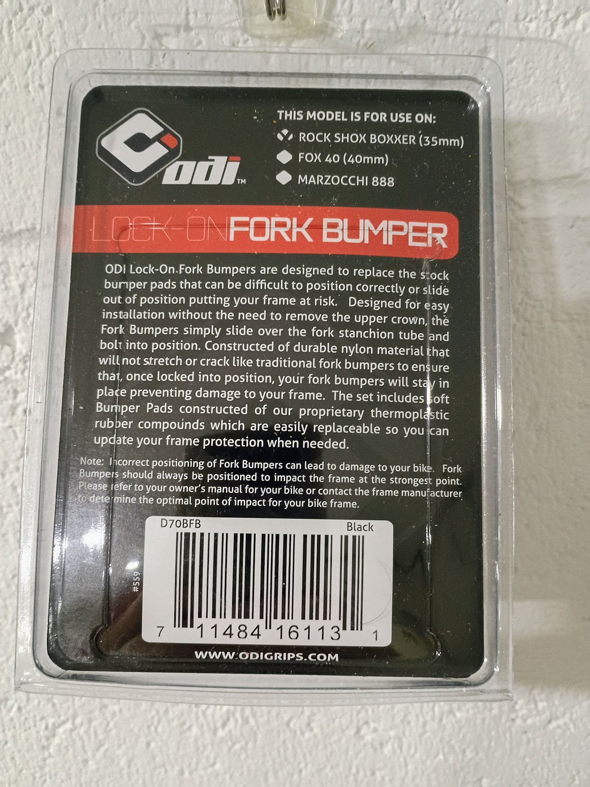 ODI Lock-On Grip Clamps Black & Lock-On Fork Bumpers Kit Downhill MTB set