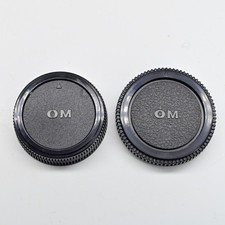 Rear Lens Cap  Body Cap Set for Olympus OM Mount OM1 OM2 OM3 OM4 OM10 35mm SLRs