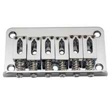 Musiclily Chrome 52.5mm Fixed Hardtail Bridge For 6 String Fender Strat Guitar